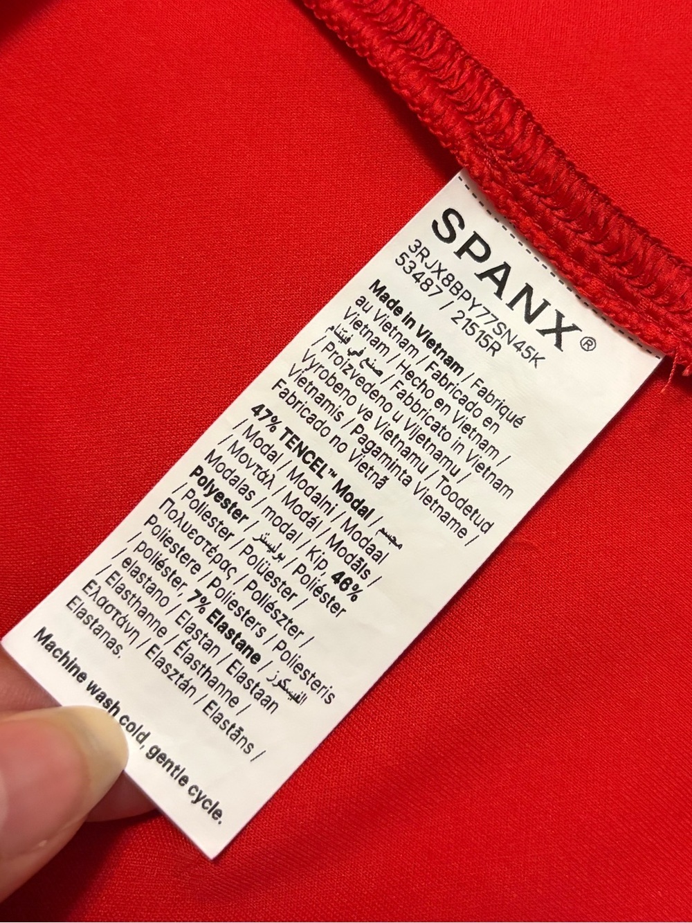 SPANX Air Essentials Half Zip Mini Dress In Red - Picture 13 of 15